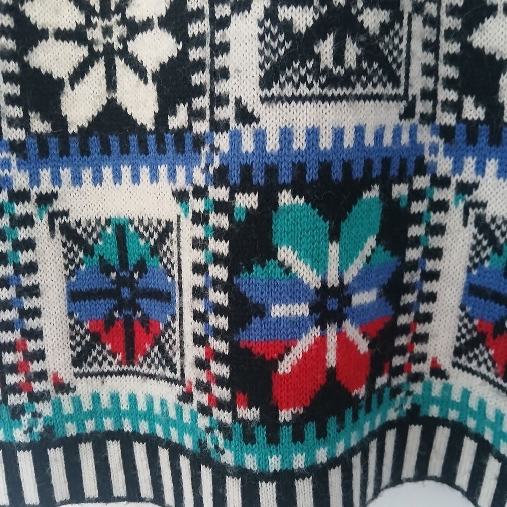 Vintage Best American Clothing Co. Knit Sweater Christmas Scandi Girl Cabincore - Picture 2 of 11